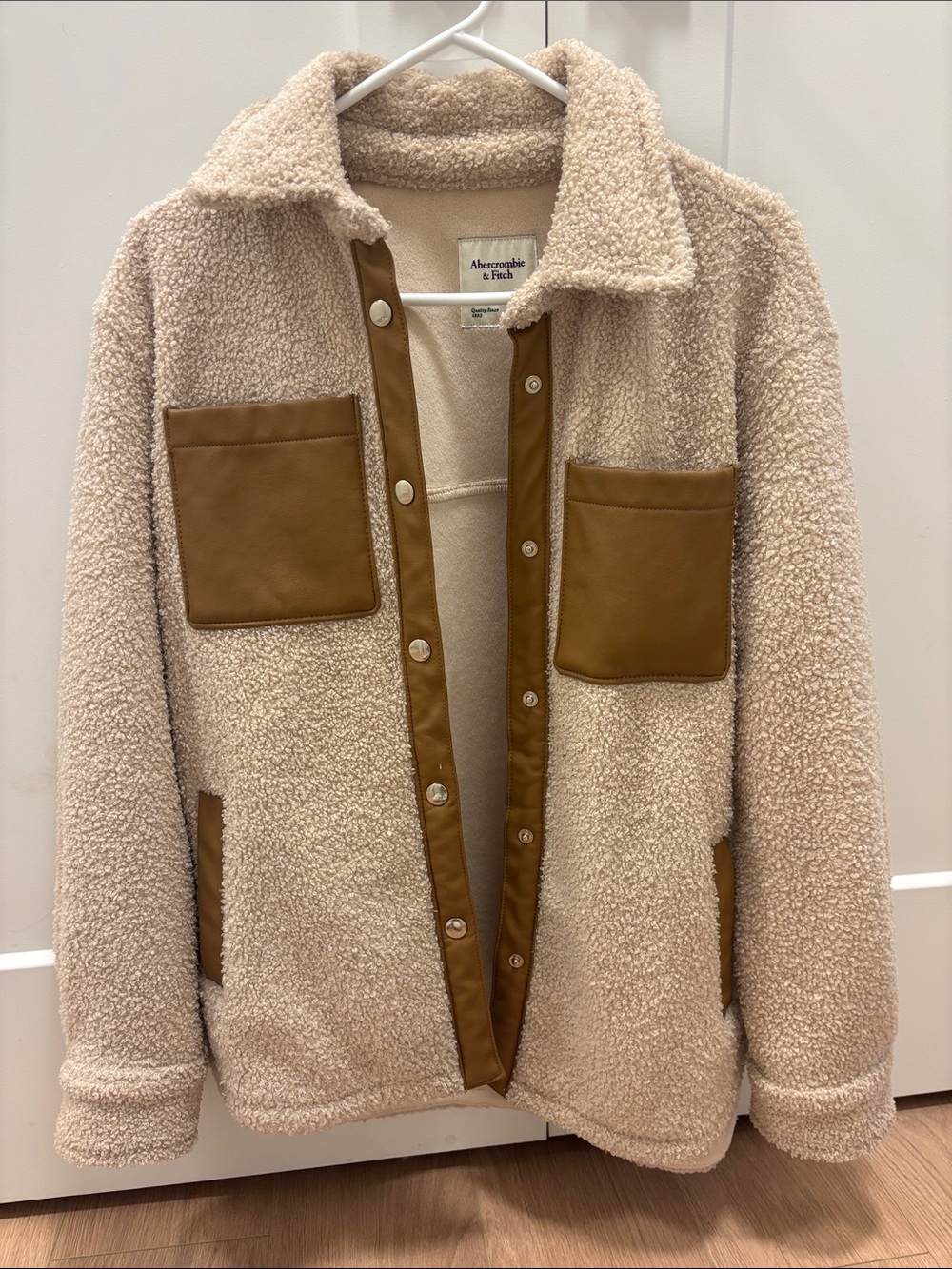 Abercrombie & Fitch Elevated Trim Sherpa Jacket